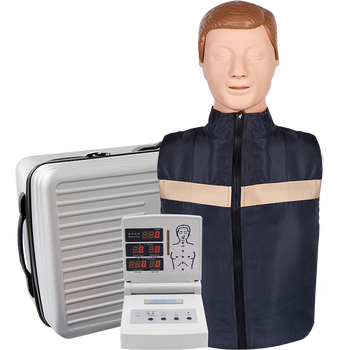勤良QL/CPR290智能心肺复苏训练模拟人半身箱装CPR人工呼吸急救培训教学模型 气道开放胸外按压 心肺复苏训练假人
