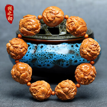 核雕荷花手串品牌及商品- 京东