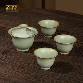 中国宋代青瓷盖碗，茶器。 宋朝青瓷品牌及商品- 京东