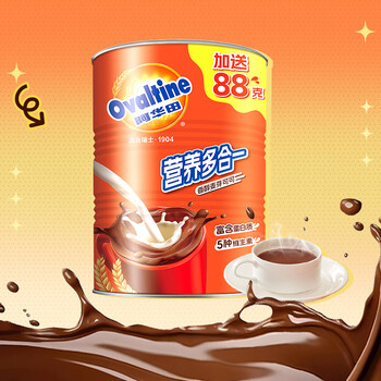阿华田（Ovaltine）可可粉罐装400g 多重营养早餐代餐 烘焙专用 蛋白型固体饮料