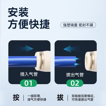 正泰（CHNT）PU直通快速气动接头变径两通高压软管对接头PG气管 ZTP-PU6