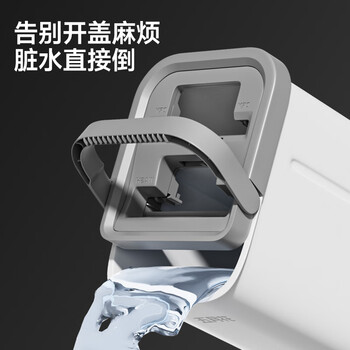 五月花平板拖把33CM*1配布杆长124CM刮刮桶家用一拖净免手洗2025神器 五月花平板拖把33CM*1配布杆长124CM刮刮桶家用一拖净免手洗2025神器