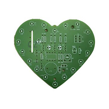 伍陆电子 光控音乐心形灯套件18只LED彩灯控制电子DIY制作散件TJ-56-269 套件