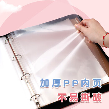 嘉然恒马年手提式孕检收纳册产检报告单孕妈妈孕期怀孕记录册资料b超体检查单档案册大容量收集册 粉色