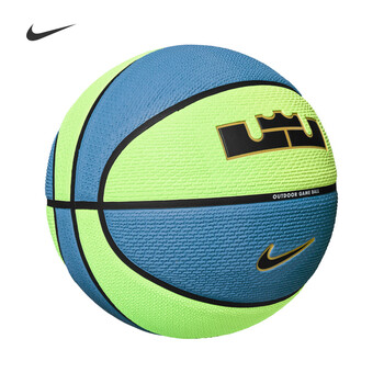 耐克（NIKE）篮球男女室内外训练比赛防滑耐磨7号橡胶詹姆斯N100437239507蓝绿