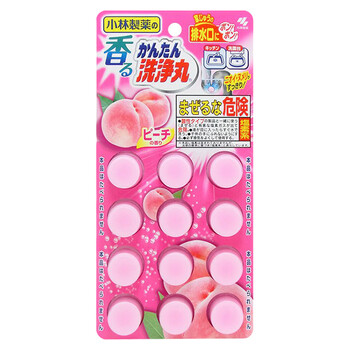 小林制药（KOBAYASHI）排水管清道夫（桃香）12粒日本进口下水道地漏去污垢除管道疏通剂