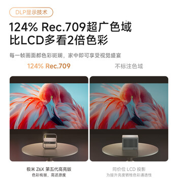 极米Z6X 第五代 高亮版 投影仪家用 轻薄投影机高清 1080P家庭影院 一体式云台 极米Z6X 第五代 高亮版 投影仪家用 轻薄投影机高清 1080P家庭影院 一体式云台