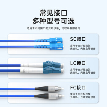 SK-LINK 室外单模铠装成品光缆4芯光纤线四芯光纤跳线免熔接户外架空100米SC接头GYXTW-4B-100M(SC)