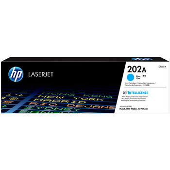 惠普(HP) 硒鼓 202A/CF501A 标容青色单支装（适用hp m281fdw/254dw/254NW/280NW/281FDN）CF501A标容青色