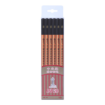 中华【热门商品】中华 118 高考专用2B铅笔考试铅笔涂卡2B铅笔 开学季礼物 12支/盒