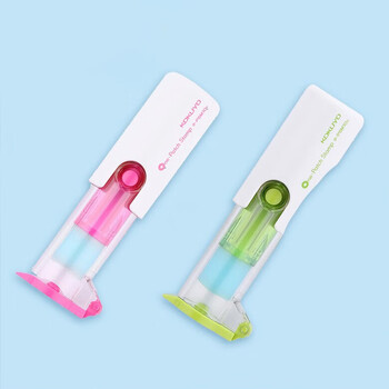 国誉(KOKUYO)办公活页便携保护打孔贴纸装订补强器200张 36*25*97mm 绿色 TA-PSM10G