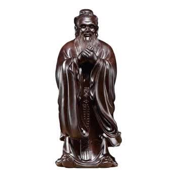 孔子木雕摆件价格报价行情- 京东