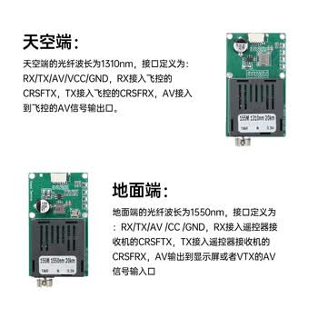 星玮铂 【地面端（60KM）】DC5.5-26VTL光收发器模块 1路视频TTL光端机转光纤