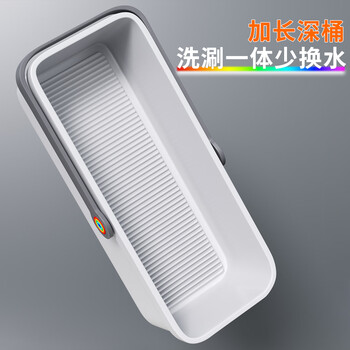 佳帮手涮洗拖把桶14.7L家用长方形拖地塑料长方形手提加厚耐用水桶*55cm