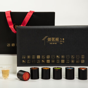 小茶匠茶叶特级红茶金骏眉6大茗茶御茗阁尊享18罐组合茶礼148g 随机发货