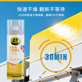 普速十自喷漆白色水性 环保无味 金属防锈漆 手喷漆墙面涂鸦 不掉色 家具用木器漆不锈钢铁门NO40/280g/400ml 普速十自喷漆白色水性 环保无味 金属防锈漆 手喷漆墙面涂鸦 不掉色 家具用木器漆不锈钢铁门NO40/280g/400ml
