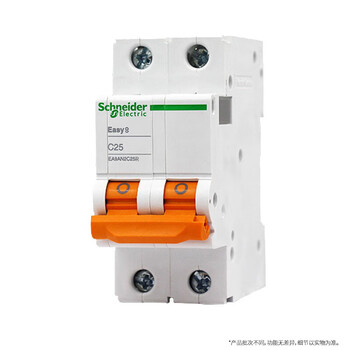 施耐德电气 空气开关2P C25A 家用微型断路器 双进双出双极空开 EA9AN2C25R 施耐德电气 空气开关2P C25A 家用微型断路器 双进双出双极空开 EA9AN2C25R