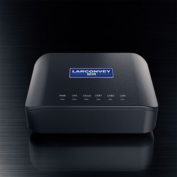 蓝阔PS211UW打印服务器支持两台USB打印机网络共享器 手机远程云打印电脑扫描USB设备共享云盒子