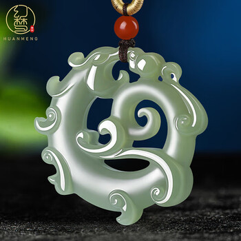 和田玉镂空雕玉牌价格报价行情- 京东