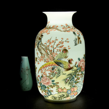 中国古陶器　粉彩瓷器 ▽中国古玩 江西景徳鎮 名瓷 茶杯 5客 粉彩 黄釉