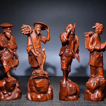 漁樵耕読　置物 Amazon.co.jp: 釣り 老人 樹脂 フィギュア 彫像 座っている 庭園 飾り