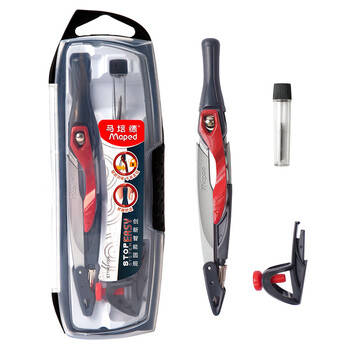 马培德(Maped)智能锁定绘图圆规 初高中考试锁距圆规 小学生制图绘图学习工具 196310CH 两用款【夹笔换铅芯】 马培德(Maped)智能锁定绘图圆规 初高中考试锁距圆规 小学生制图绘图学习工具 196310CH 两用款【夹笔换铅芯】