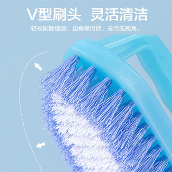 茶花刷子 连体鞋刷 洗衣刷 1只装随机颜色