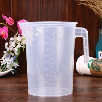 满6元厨房烘培奶茶店用品塑料量杯带刻度全套量具计量杯 5000ml