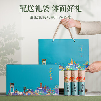 天洲溪陈皮之乡新会小青柑 云南熟普洱 250g茶叶礼盒送人领导长辈礼品