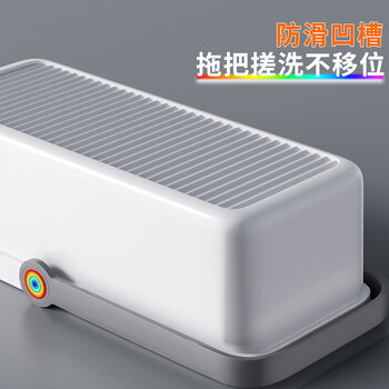 佳帮手涮洗拖把桶14.7L家用长方形拖地塑料长方形手提加厚耐用水桶*55cm