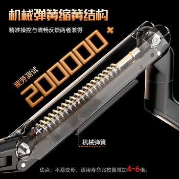 MS显示器支架 机械臂 显示屏支架臂 显示器增高架 适配卓威ROG屏幕支架 X61-C1Pro暗夜黑 