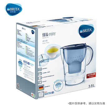 碧然德德国品质 过滤净水器【1壶4芯】除氯去水垢 多效滤芯 家用自来水净滤水壶 多效滤芯Marella 白色