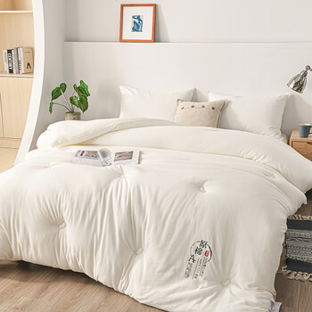 唯美图a类母婴级水洗棉大豆纤维被原棉冬被被芯加厚保暖被子原色200