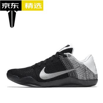 代篮球鞋男11代气垫篮球鞋12ad款透气运动鞋男堡纪nike 科比11代黑白