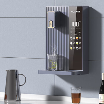 奥克斯（AUX）家用高端净水器净饮机伴侣 壁挂式饮水机 即热即饮 全通量适配 全水路杀菌速热管线机YGX-2201W