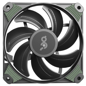 爱国者（aigo）冰魄X1PRO高效版 台式电脑机箱风扇12CM/无光PWM温控调节/FDB轴承/减噪防震