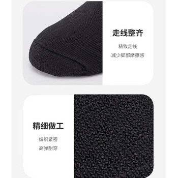 薰风 加厚吸汗篮球袜户外透气训练袜羽毛球袜 白色 五双装KSO-408 