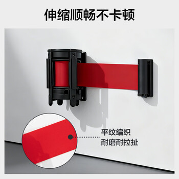 惠象隔离带伸缩带 警戒线 一米线栏杆 排队护栏 伸缩围栏警示带防护栏 不锈钢3m