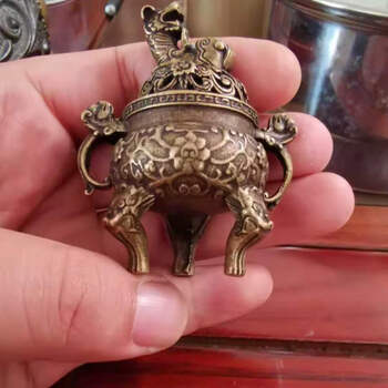 双耳铜香炉图片- 京东