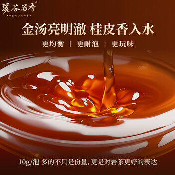 溪谷留香乌龙茶真脉武夷岩茶马头岩肉桂一级60g 中火茶叶礼盒装 端午送礼