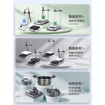 力辰（LICHEN）实验室磁力搅拌器加热电磁小型可调速液体搅拌固液混合磁力搅拌器LC-MSB-S（标准）