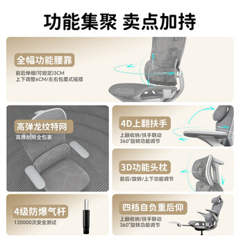 ENOVA 智慧家PRO 人体工学椅电脑椅家用舒适久坐办公椅撑腰学习椅子 ENOVA 智慧家PRO 人体工学椅电脑椅家用舒适久坐办公椅撑腰学习椅子