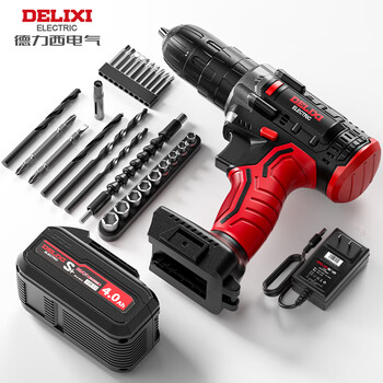 德力西电气21V无刷手电钻充电锂冲击电钻多功能家用电钻家用电动螺丝刀4.0 德力西电气21V无刷手电钻充电锂冲击电钻多功能家用电钻家用电动螺丝刀4.0