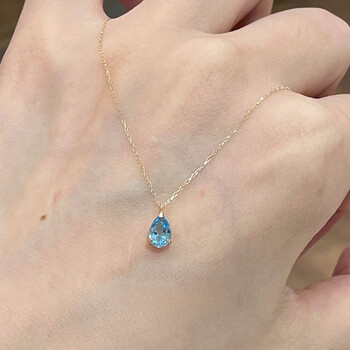 蓝色水滴项链价格报价行情- 京东