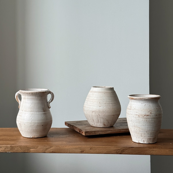 手工陶土花瓶图片- 京东