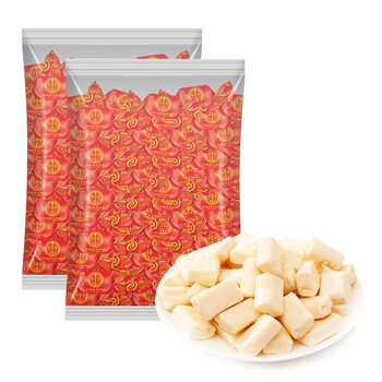 雅客 喜糖散糖果婚礼婚庆牛奶味太妃糖 实惠装1.02kg*2