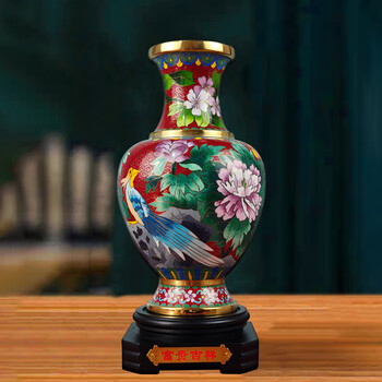 青銅花瓶　宏来造作 铜胎珐琅彩花瓶价格报价行情- 京东