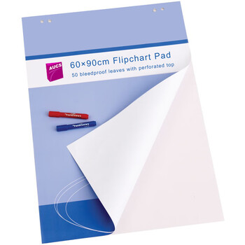 AUCS 白板纸60x90cm 50张 大白纸培训用 挂纸夹纸白板专用纸 a1纸广告会议写字板海报纸 VCPAD50 AUCS 白板纸60x90cm 50张 大白纸培训用 挂纸夹纸白板专用纸 a1纸广告会议写字板海报纸 VCPAD50