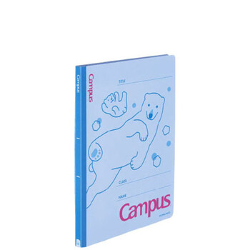 国誉(KOKUYO)进口Campus亲子小动物纸板装订文件收纳夹A4-S 白熊1个装FU-CA10-1