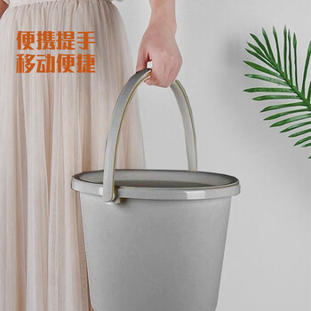 HOUYA脸盆桶28CM3件套手提水桶家用加厚塑料清洁洗衣学生宿舍